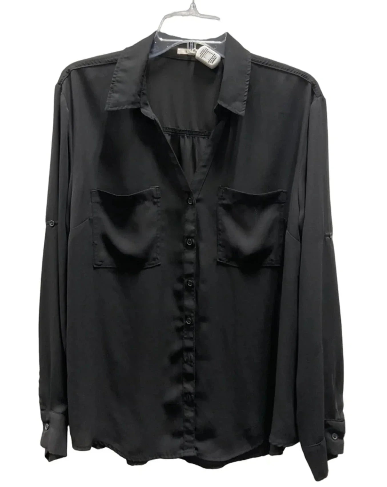 Blouse Long Sleeve By Maurices In Black, Size: Xl