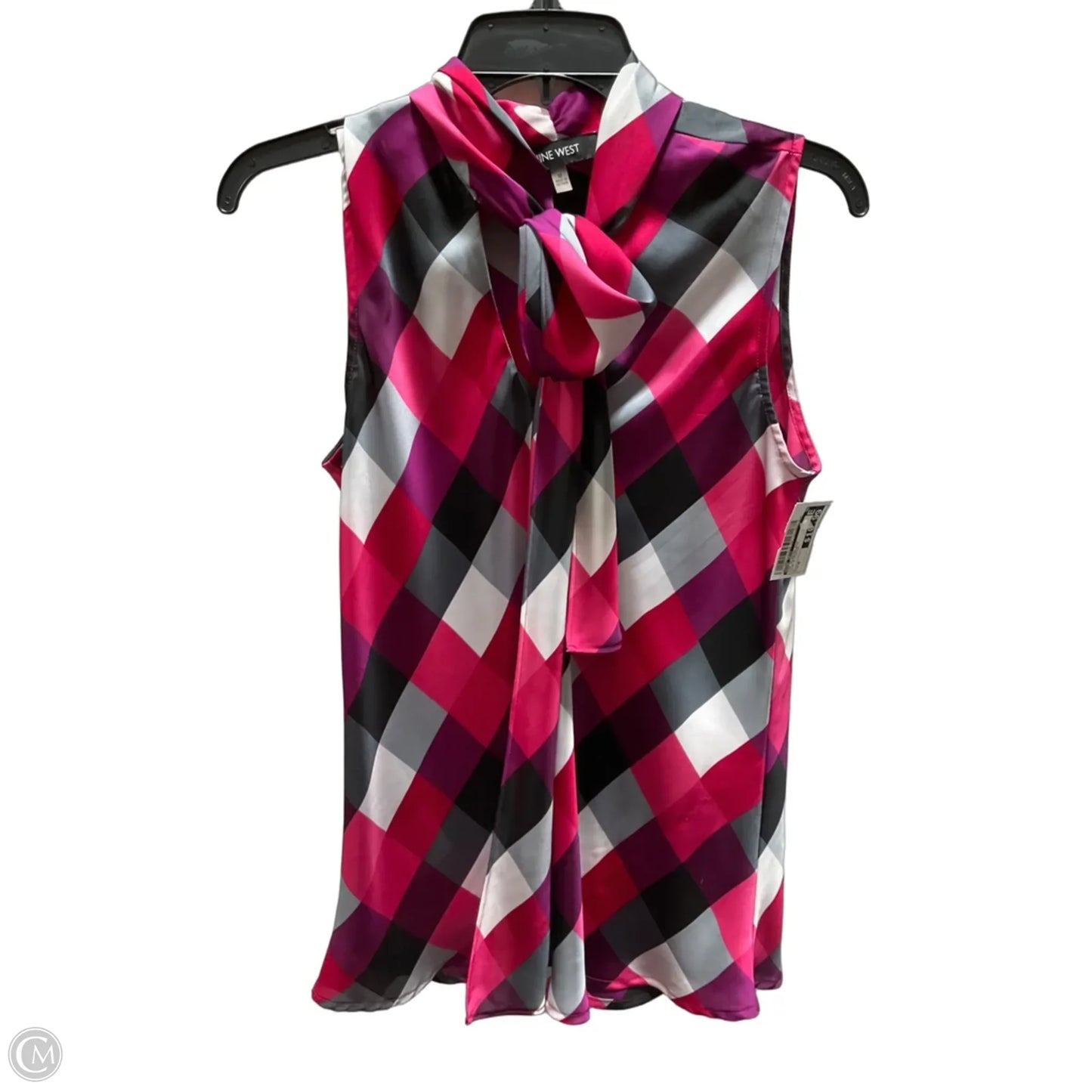 Top Sleeveless By Nine West In Pink & Purple, Size: M