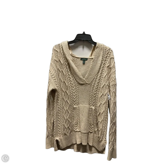Sweater By Ralph Lauren Co In Beige, Size: Xl