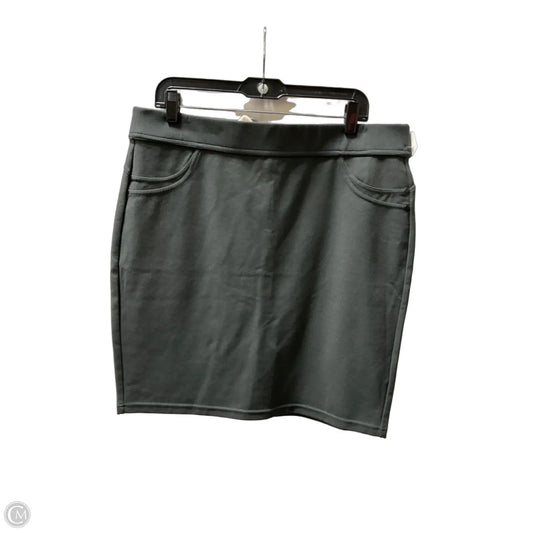 Skirt Midi By Liverpool In Green, Size: 14