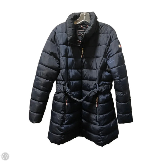 Coat Puffer & Quilted By Tommy Hilfiger In Blue, Size: Xl