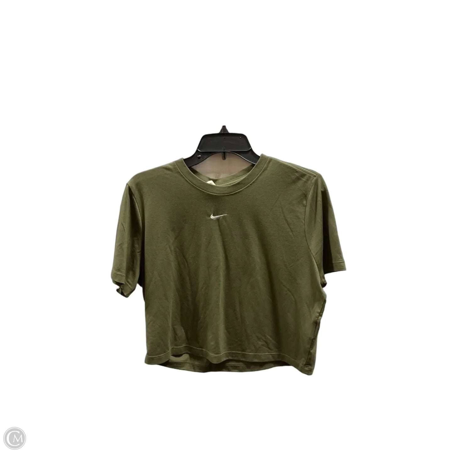 Athletic Top Short Sleeve By Nike In Green, Size: Xl