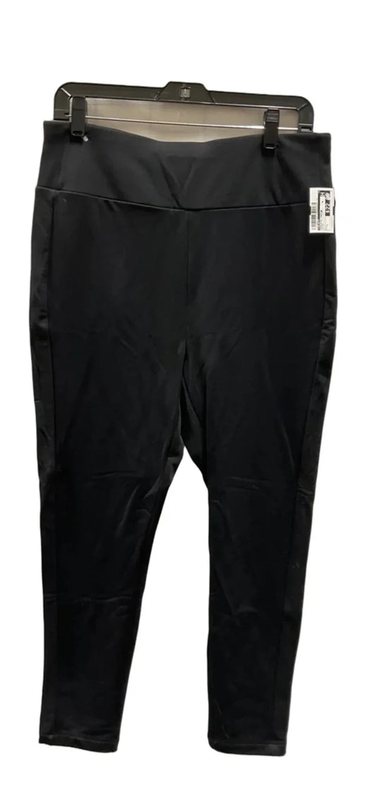 Athletic Pants By Talbots In Black, Size: L