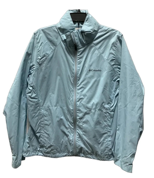 Jacket Windbreaker By Columbia In Blue, Size: Xl