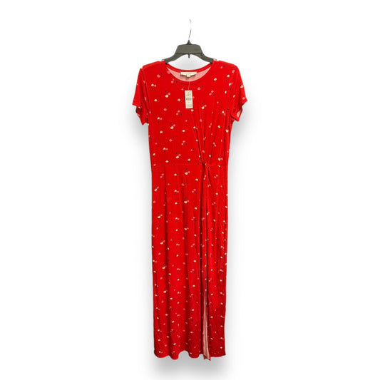 Dress Casual Maxi By Ann Taylor In Red, Size: S