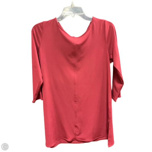 Tunic Long Sleeve By Alfani In Maroon, Size: S