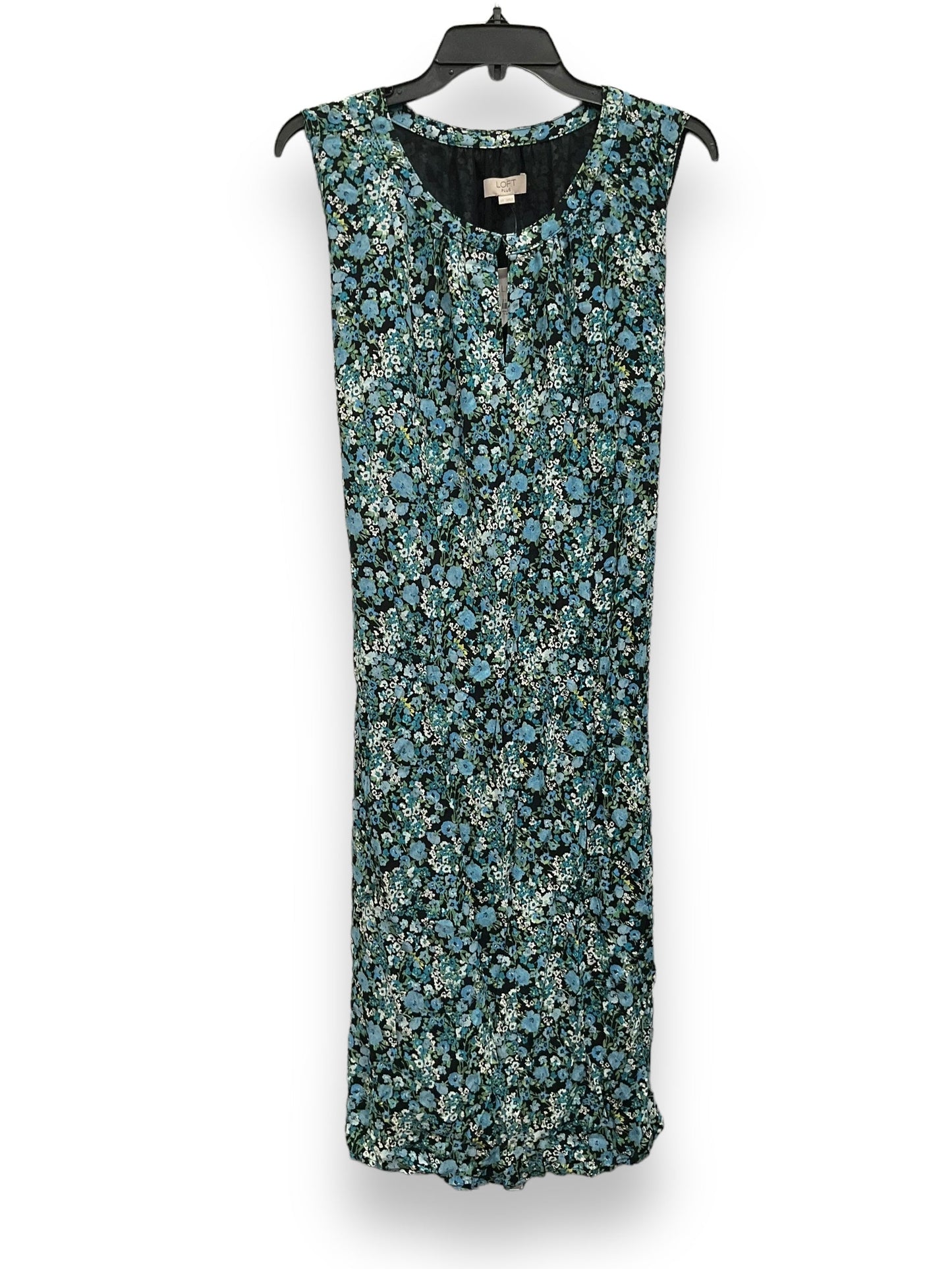 Multi-colored Dress Casual Midi Loft, Size 2x