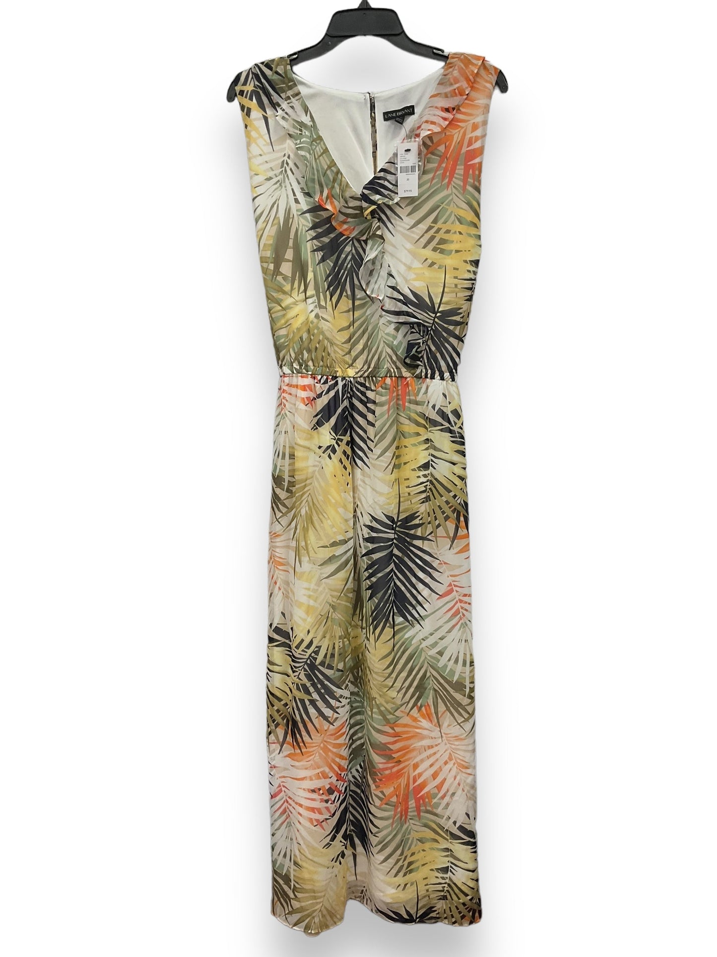 Tropical Print Dress Casual Maxi Lane Bryant, Size 2x