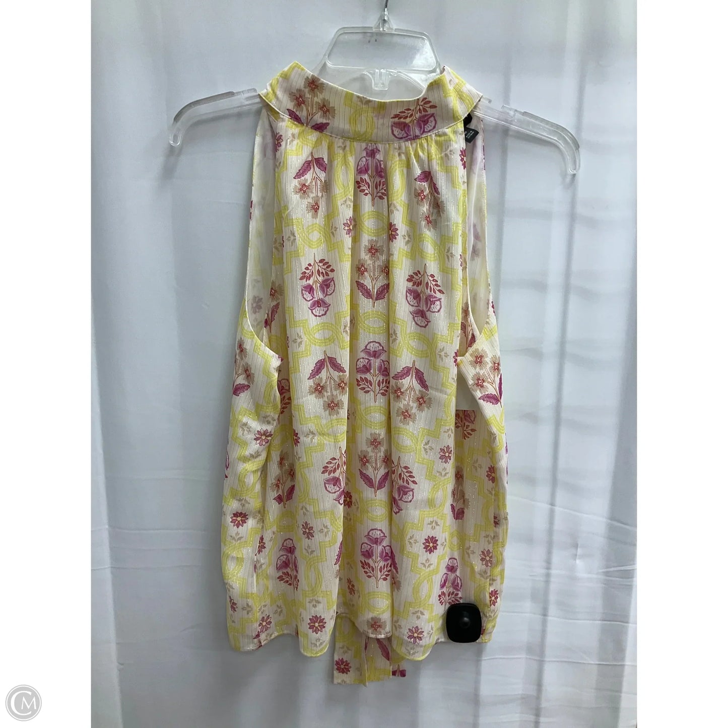 Blouse Sleeveless By Ann Taylor In Floral Print, Size: Petite  M