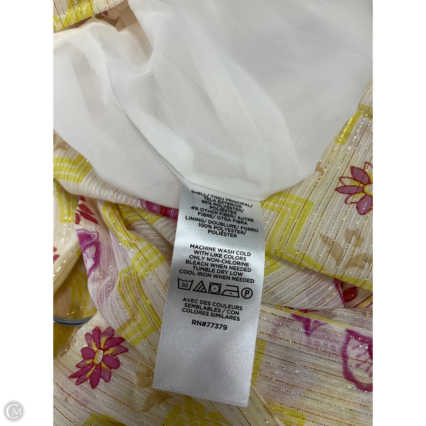 Blouse Sleeveless By Ann Taylor In Floral Print, Size: Petite  M