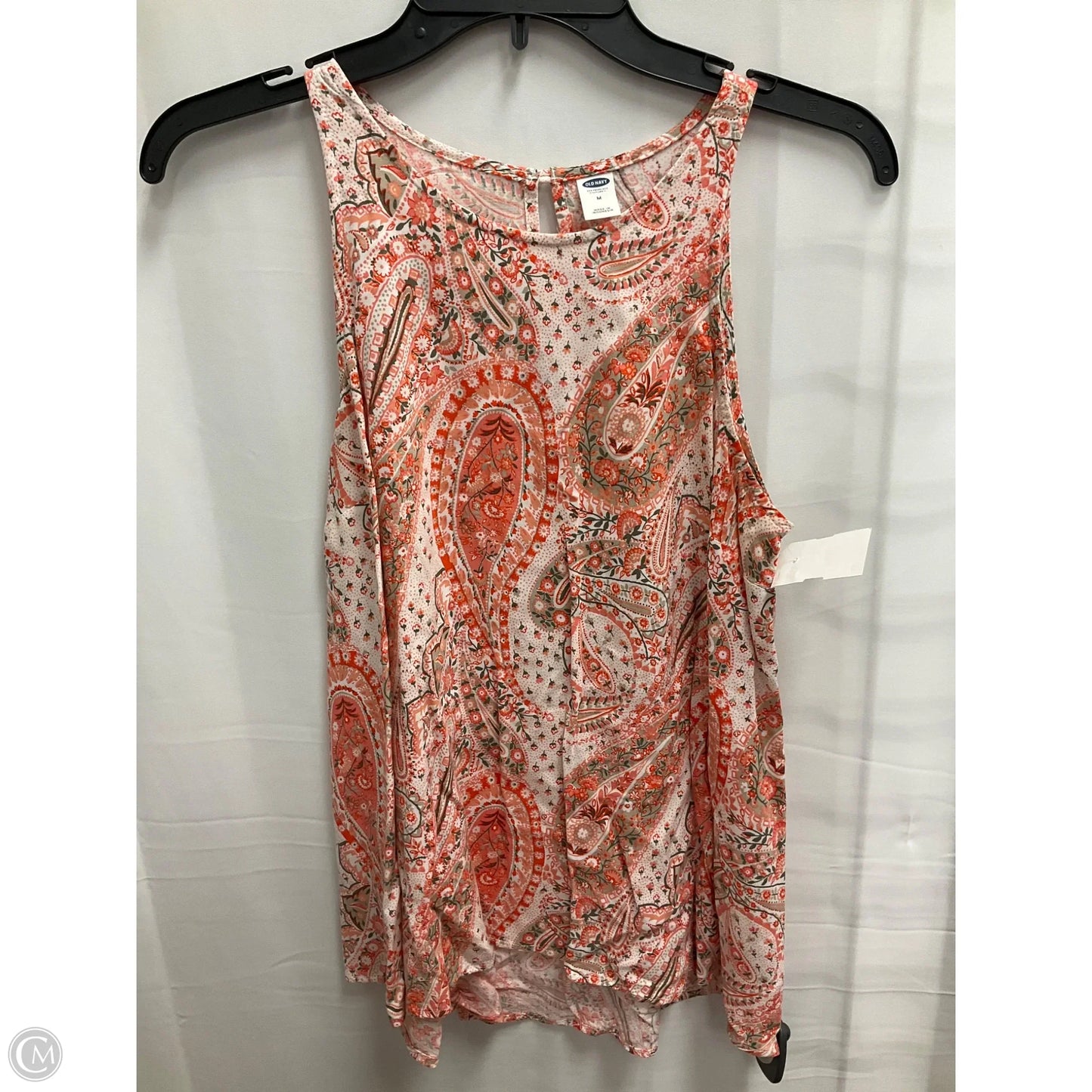 Top Sleeveless By Old Navy In Paisley Print, Size: M