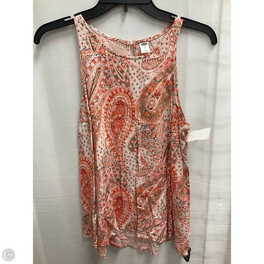 Top Sleeveless By Old Navy In Paisley Print, Size: M