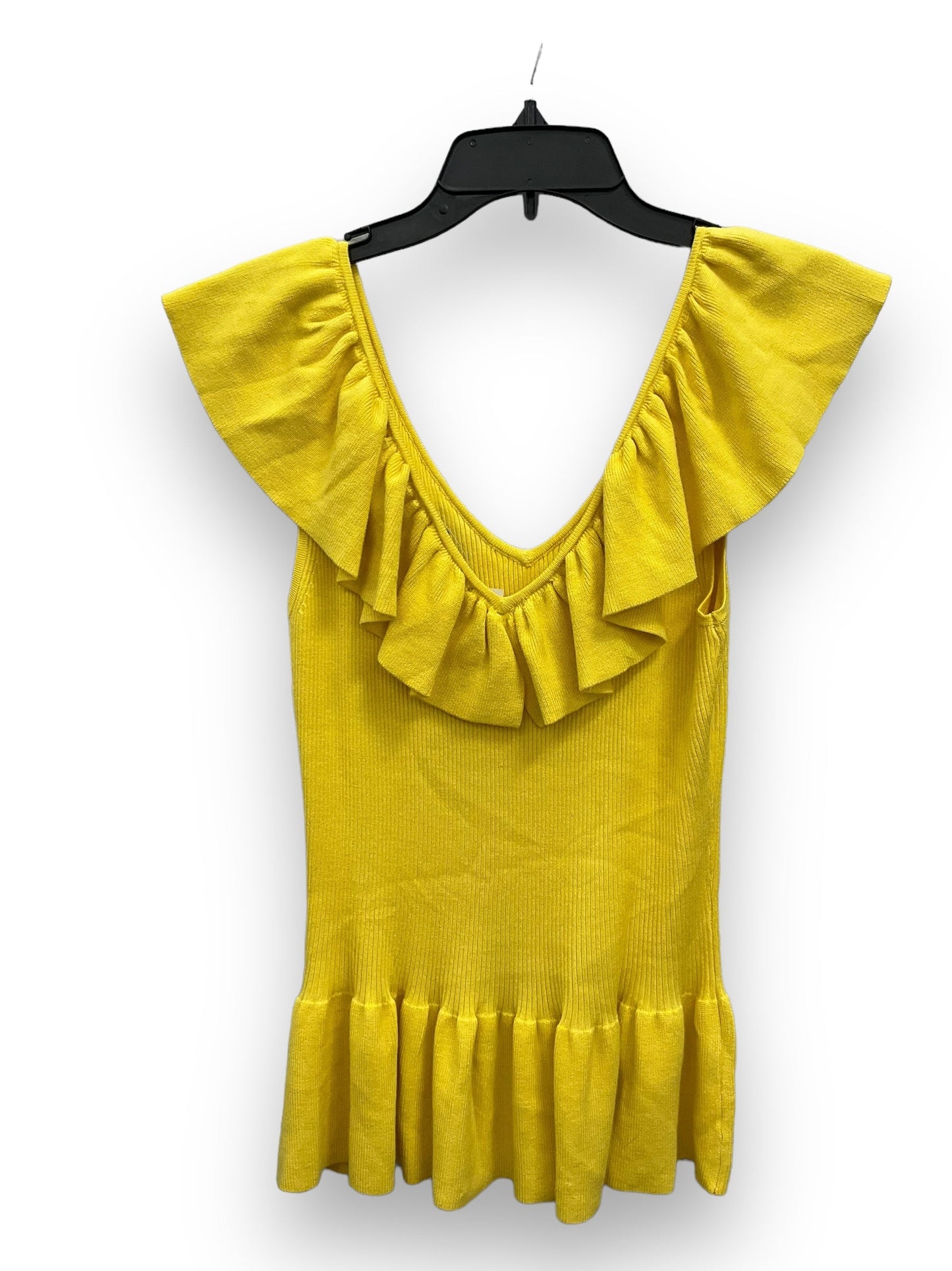 Yellow Top Sleeveless New York And Co, Size S