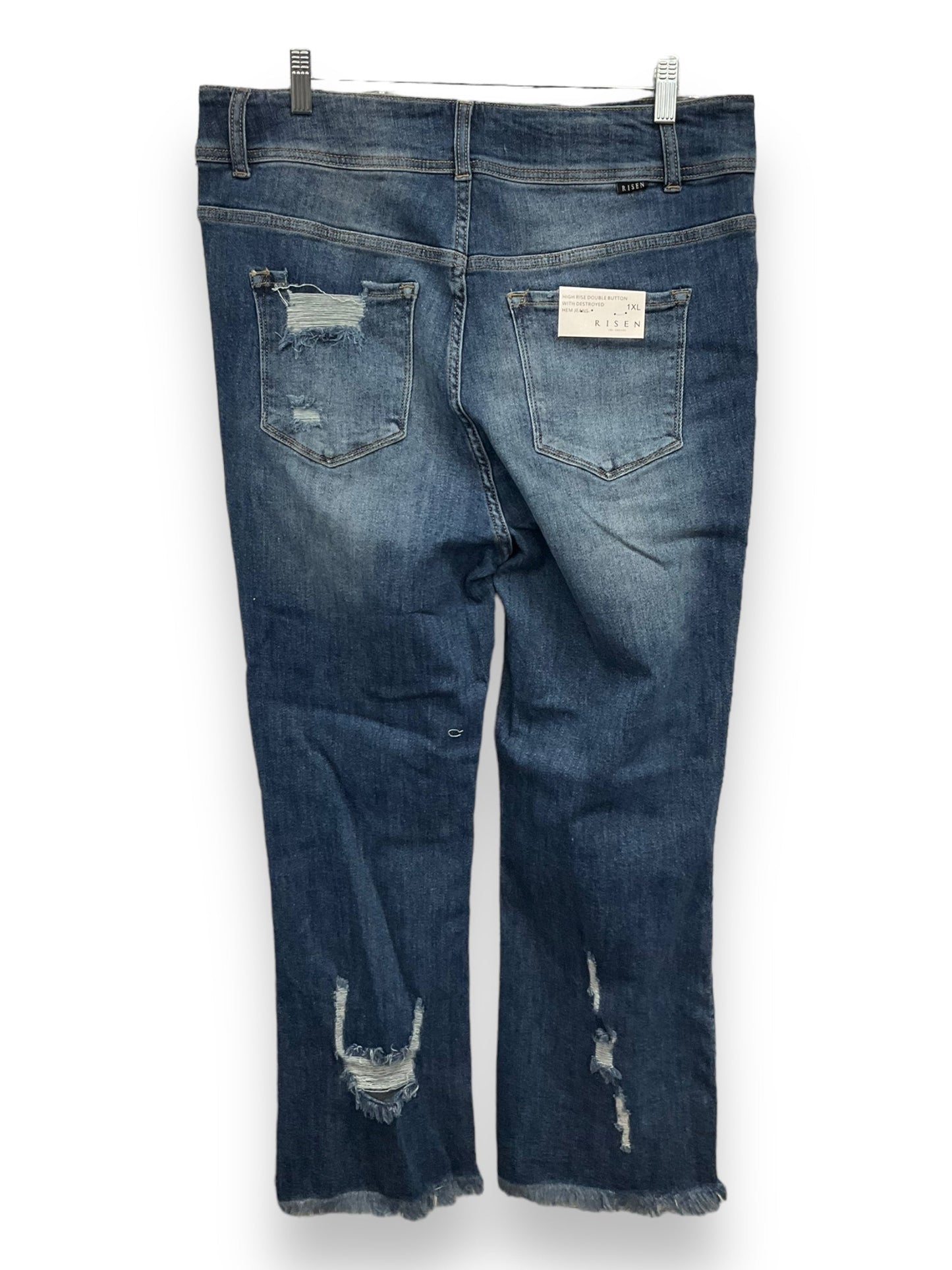 Blue Denim Jeans Skinny Risen, Size 1x