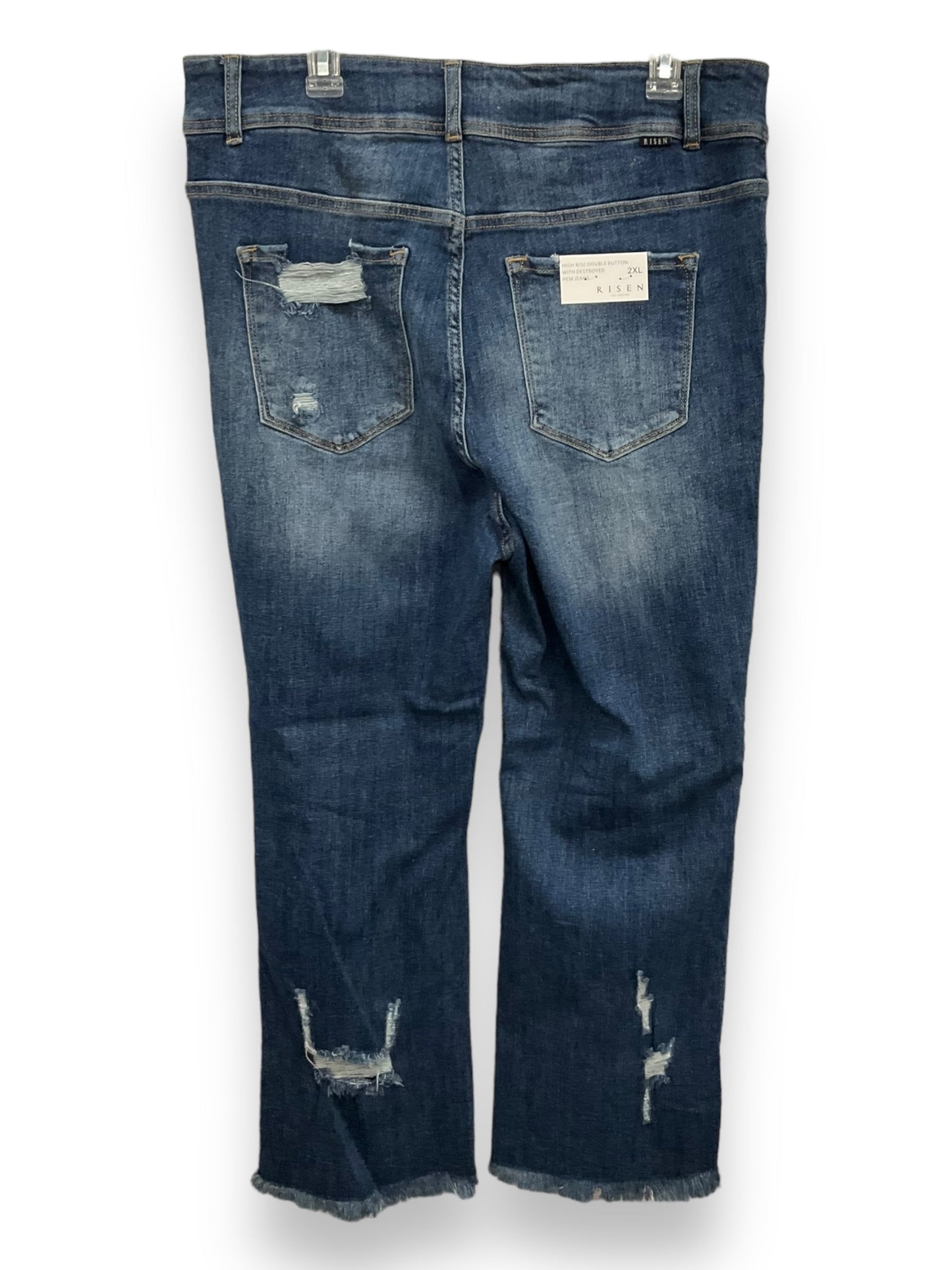 Blue Denim Jeans Skinny Risen, Size 2x