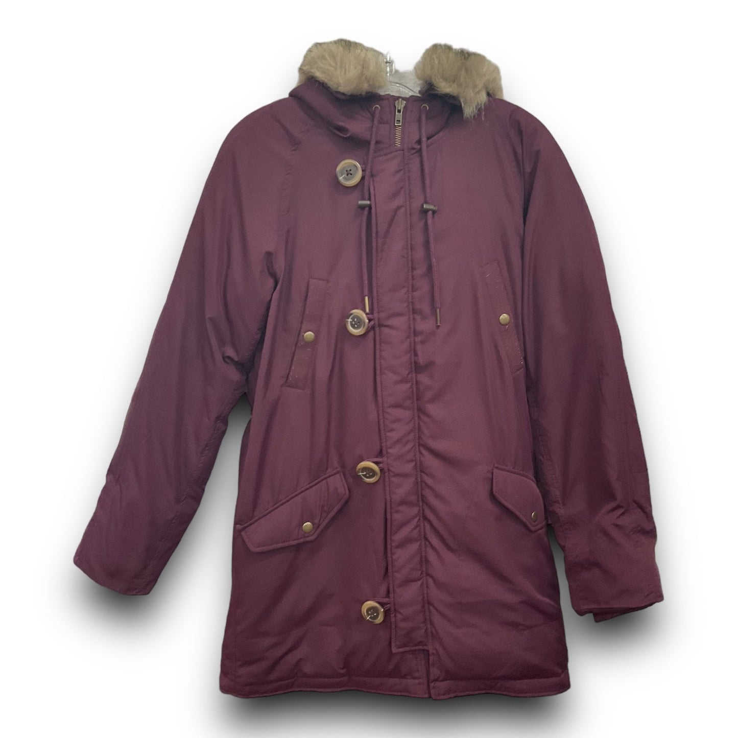 Coat Parka By J. Crew In Purple, Size: Xs