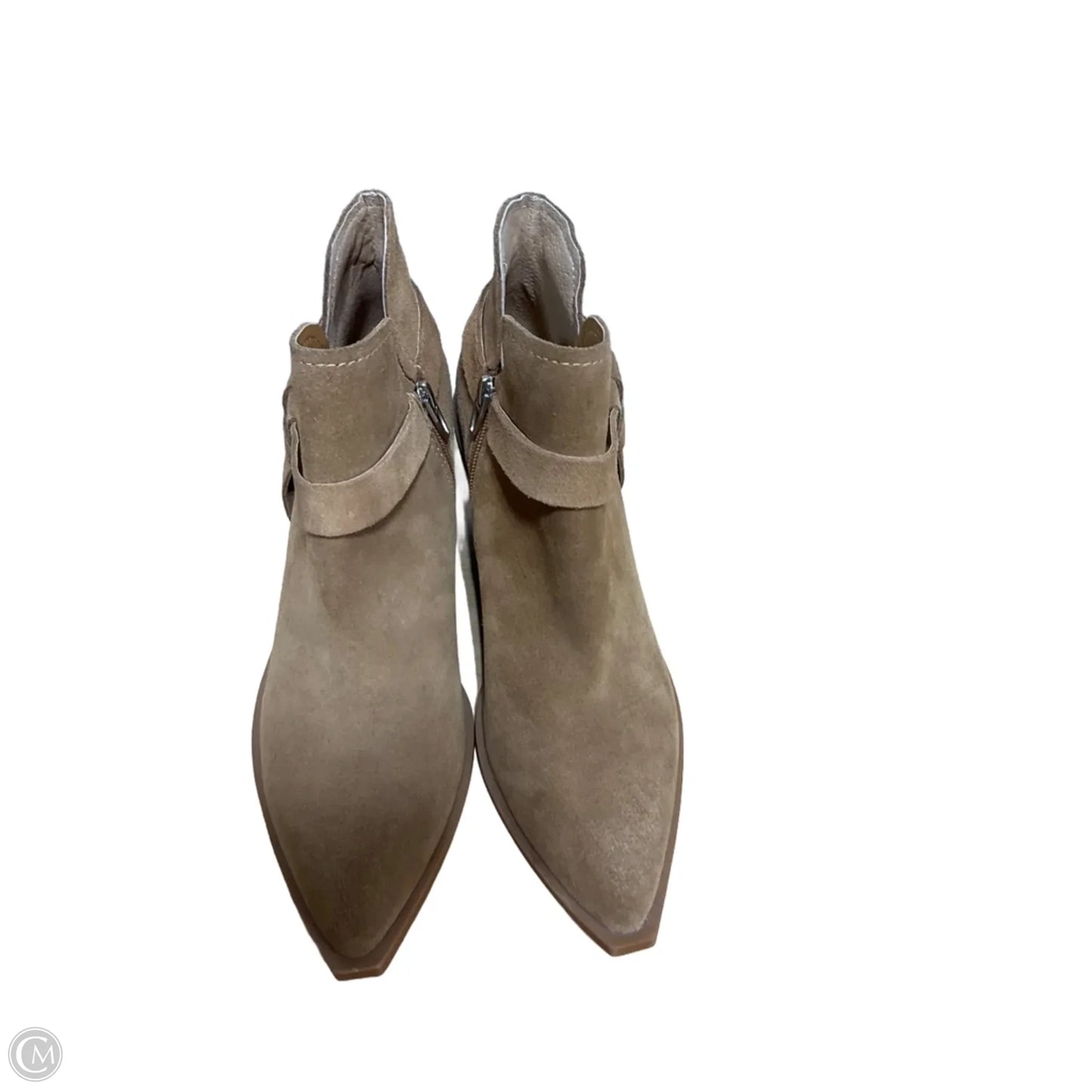 Boots Ankle Heels By Dolce Vita In Brown, Size: 7.5