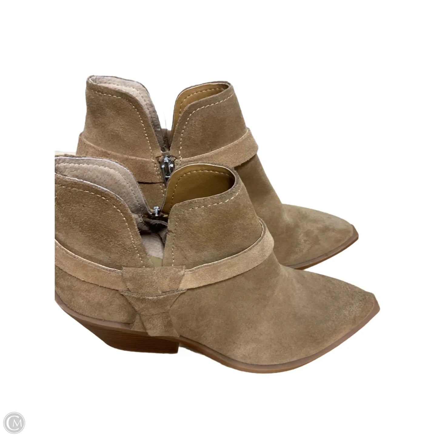 Boots Ankle Heels By Dolce Vita In Brown, Size: 7.5