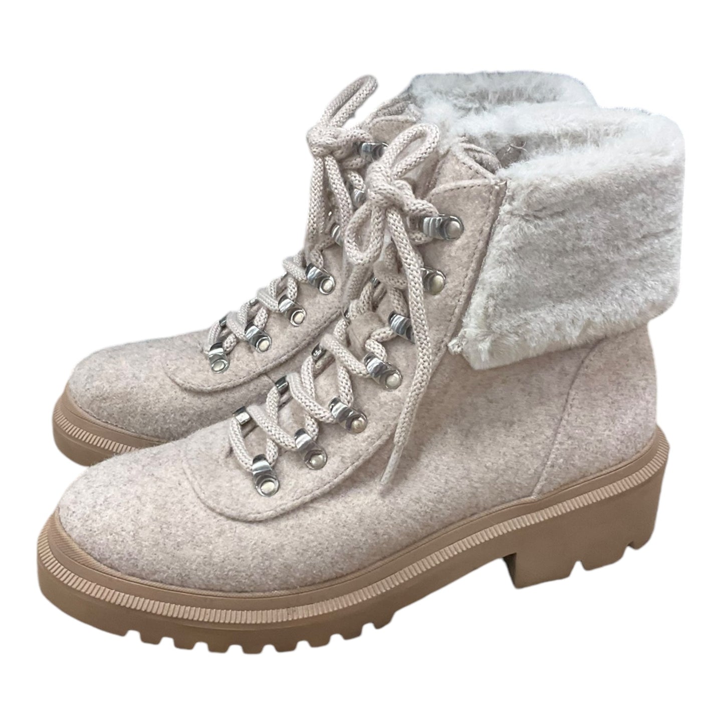 Boots Combat By Anne Klein In Taupe, Size: 6.5