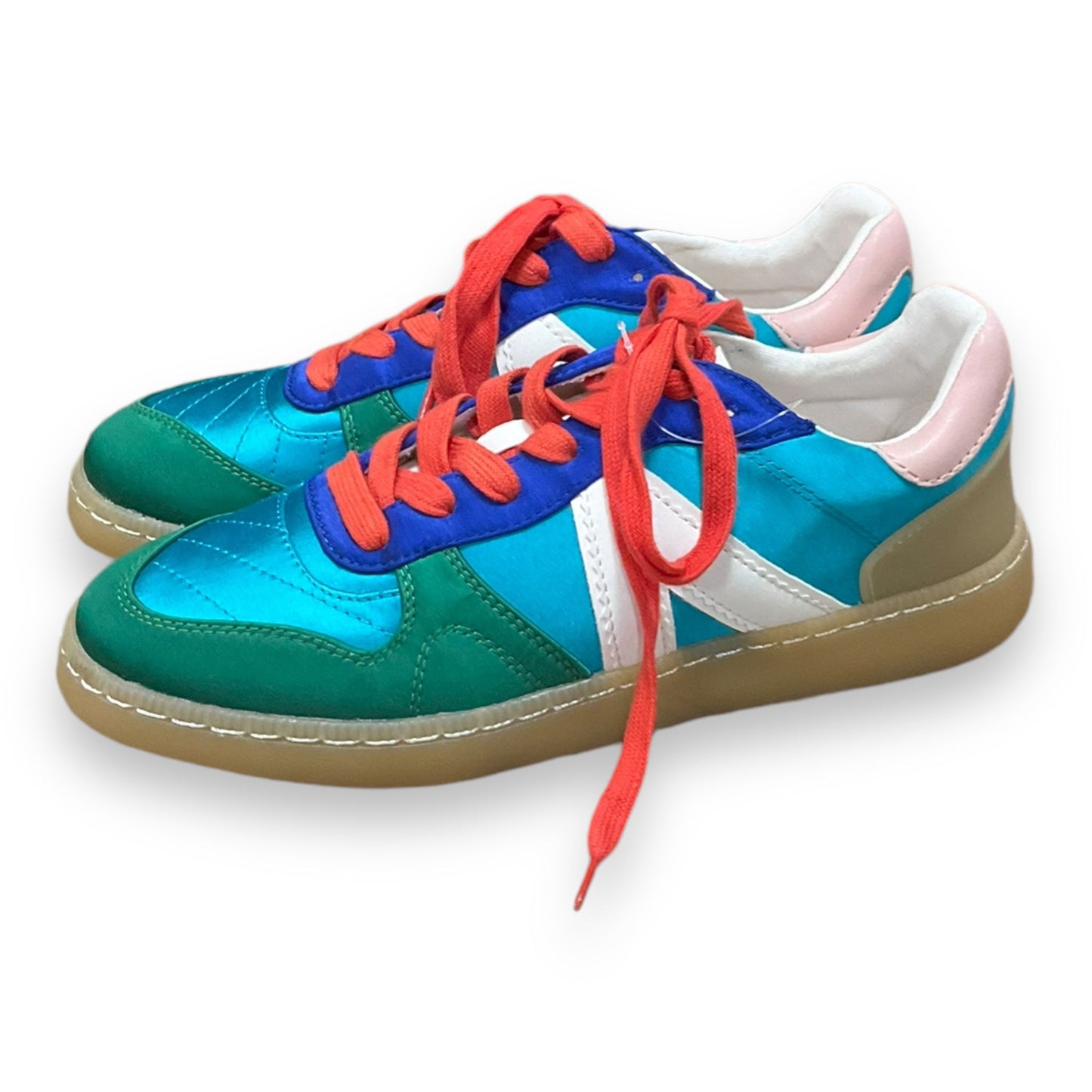 Shoes Sneakers By Mia In Multi-colored, Size: 7