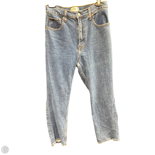 Jeans Straight By Abercrombie And Fitch In Blue Denim, Size: 8