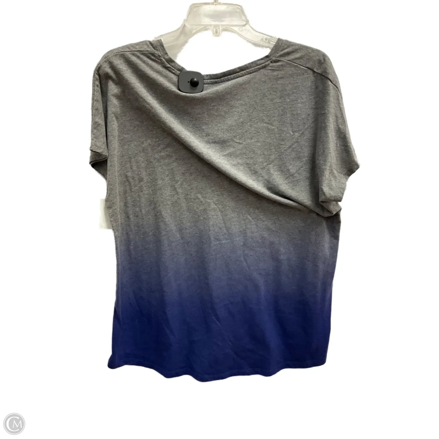 Top Short Sleeve Basic By Lane Bryant In Grey, Size: 1x