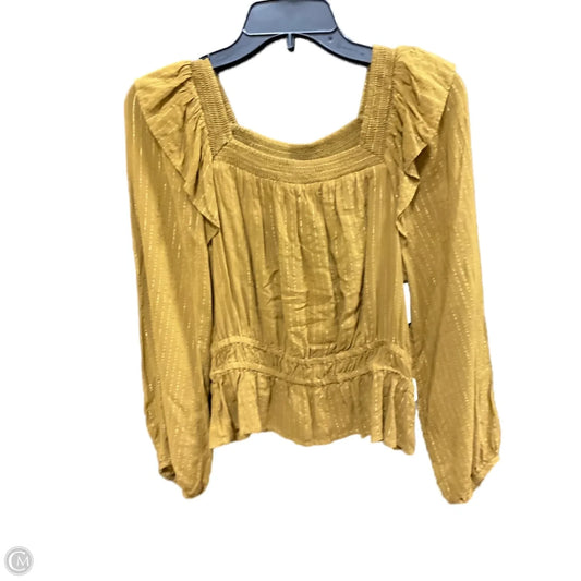 Top Long Sleeve By Universal Thread In Green, Size: M