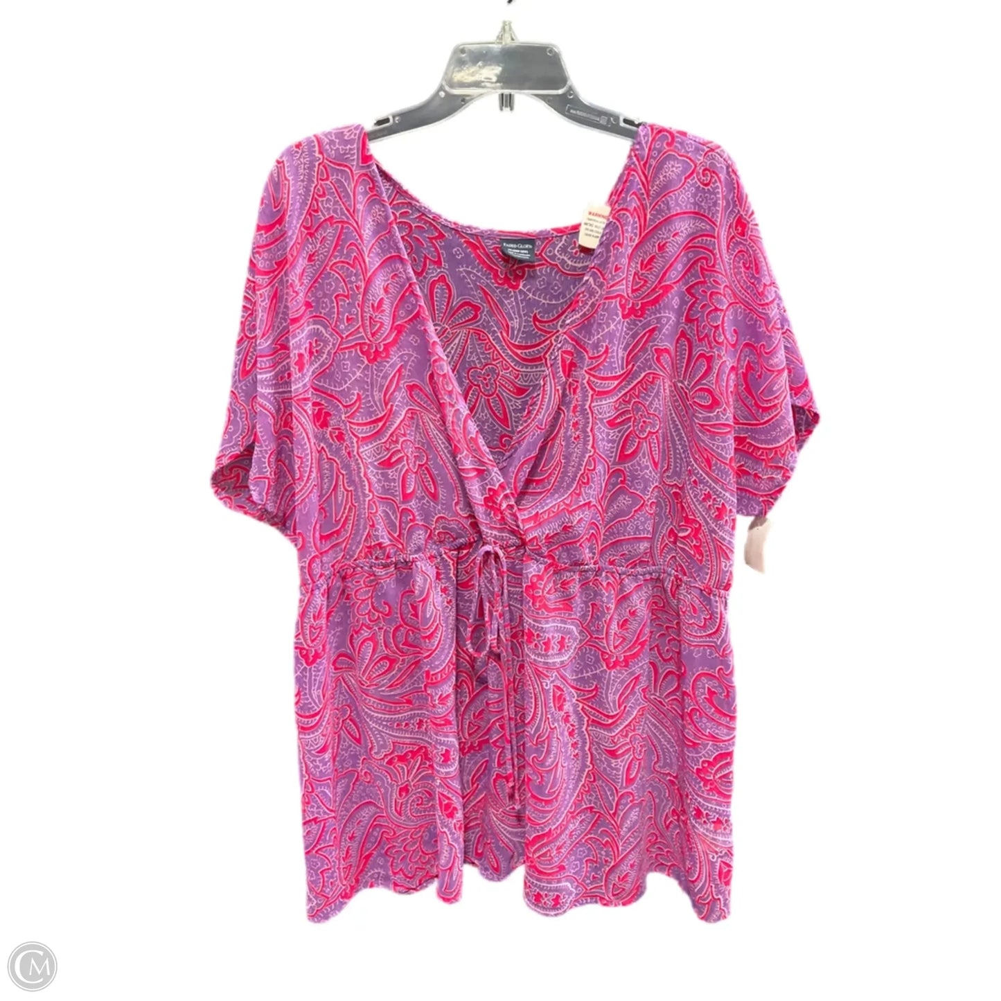 Swimwear Cover-up By Faded Glory In Paisley Print, Size: 4x