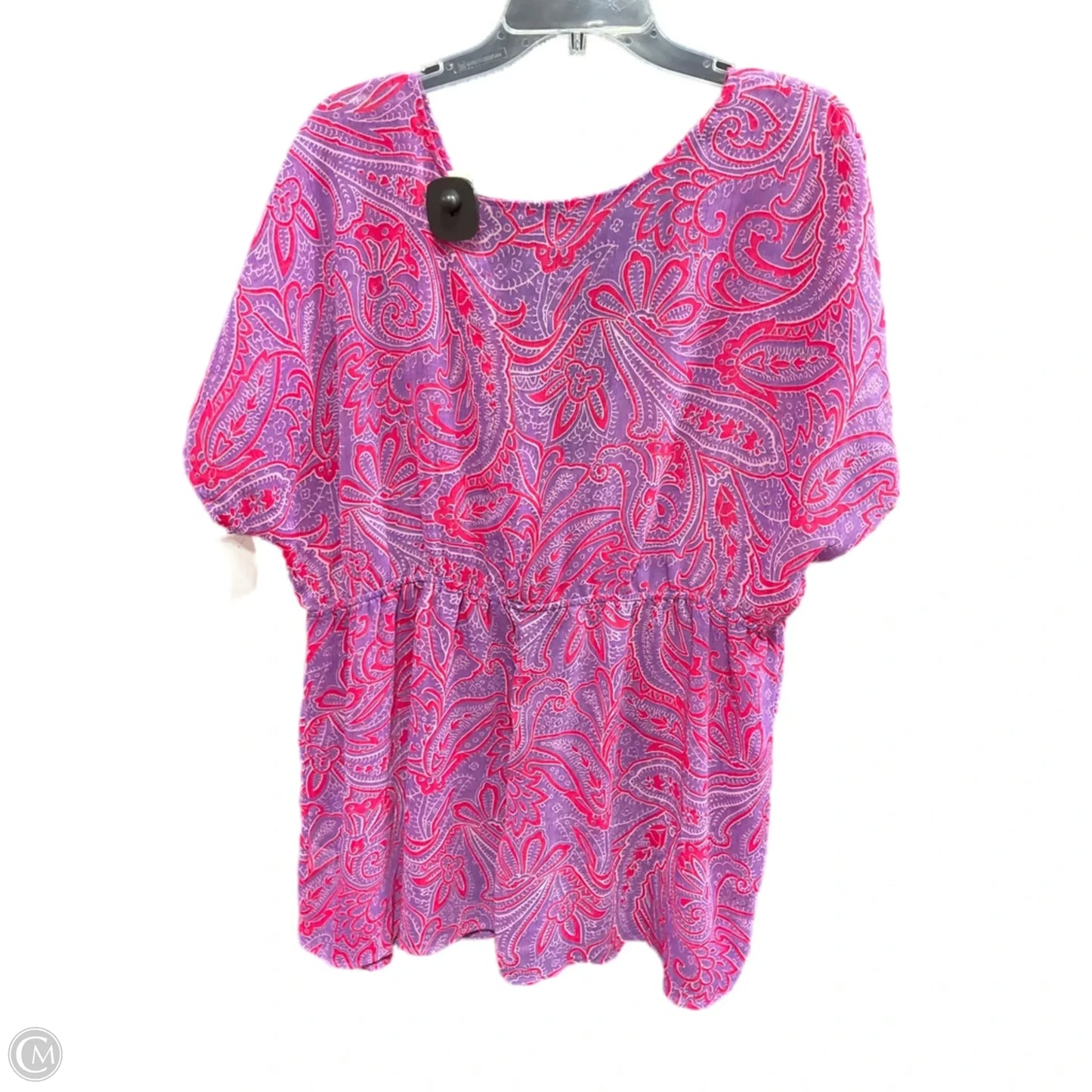 Swimwear Cover-up By Faded Glory In Paisley Print, Size: 4x
