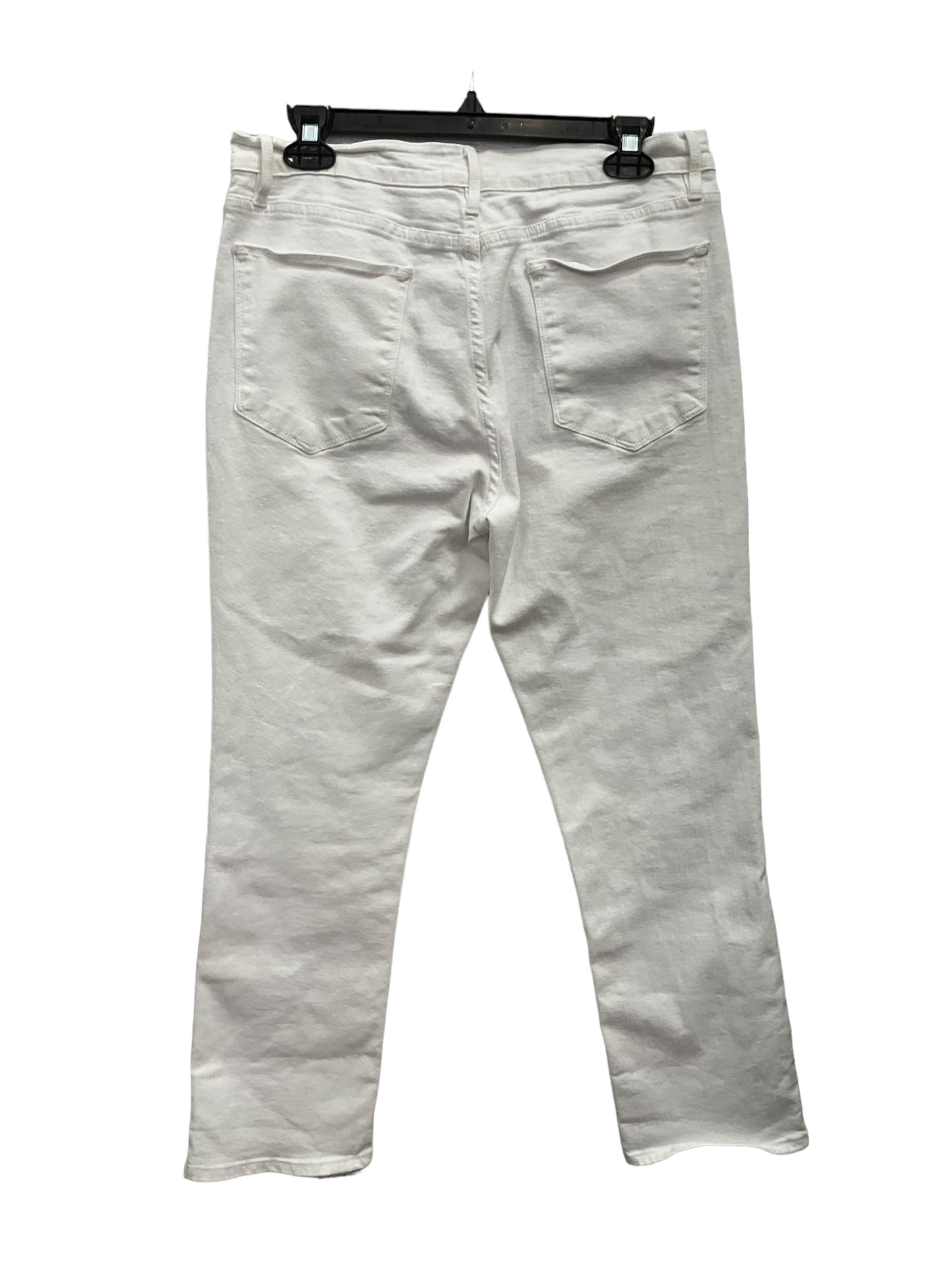 White Jeans Straight Frame, Size 12