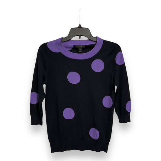 Top 3/4 Sleeve By J. Crew In Polkadot Pattern, Size: Xs