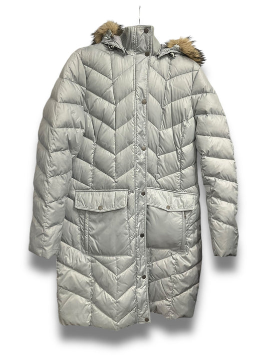 Coat Parka By Lands End In Grey, Size: L