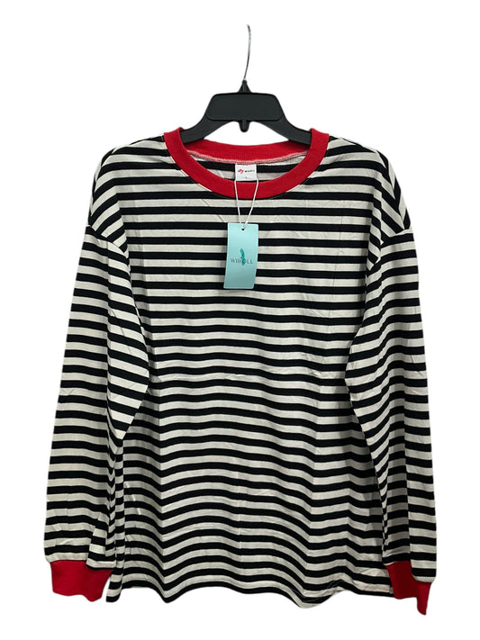 Top Long Sleeve By Clothes Mentor In Striped Pattern, Size: L