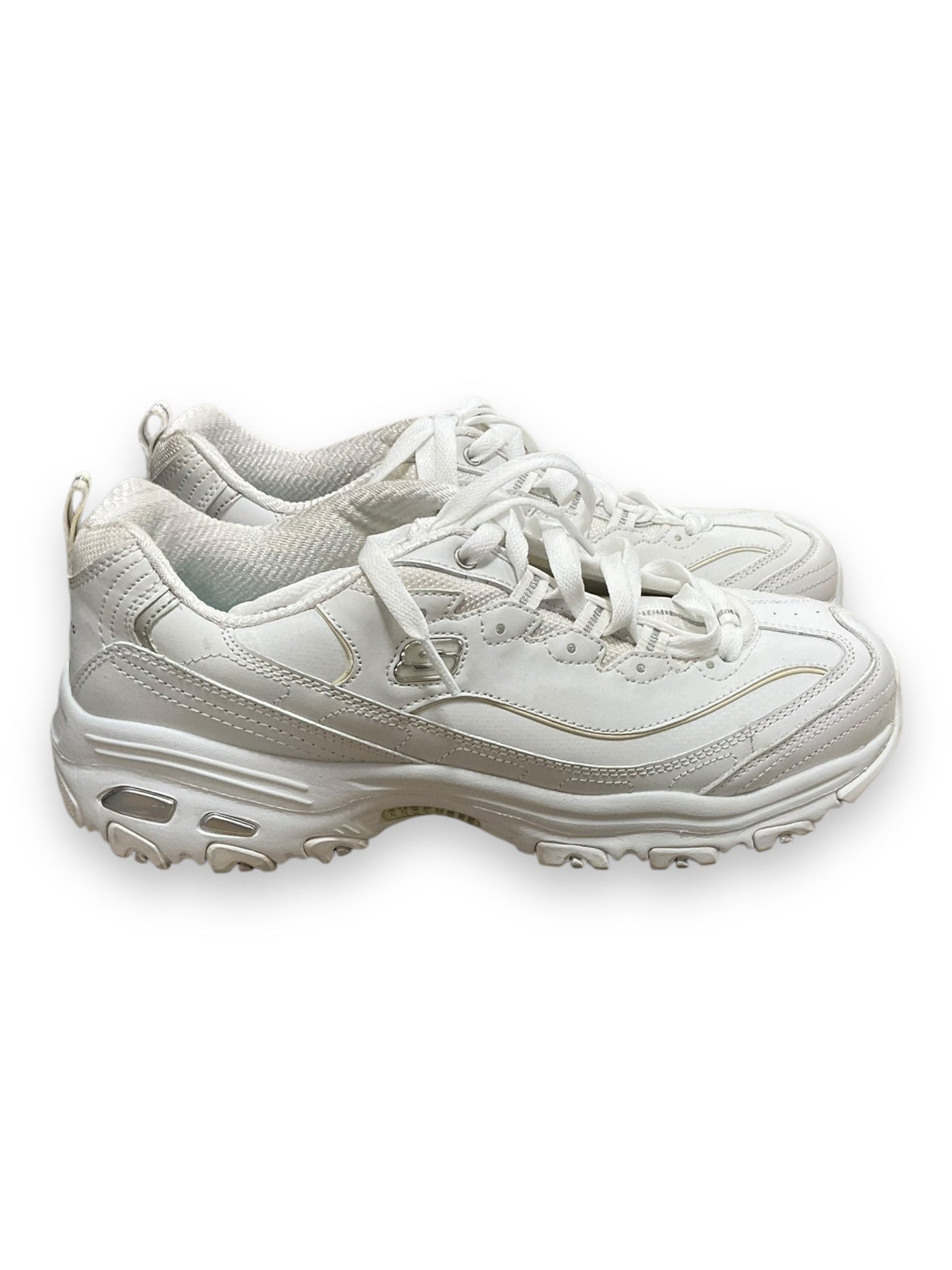 Shoes Athletic By Skechers In White, Size: 11