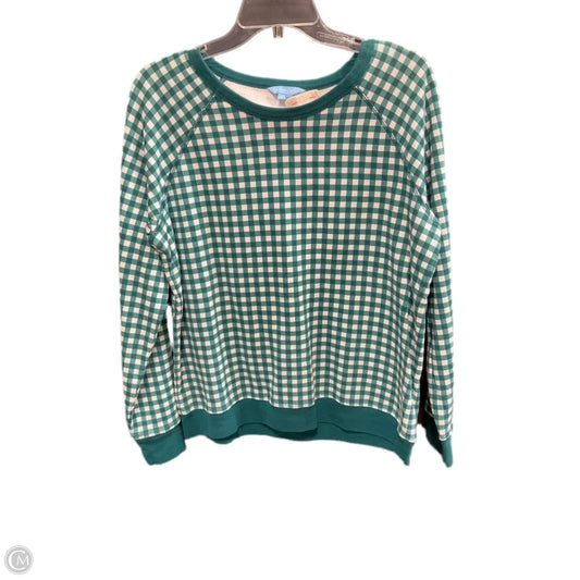 Top Long Sleeve By Draper James In Plaid Pattern, Size: L