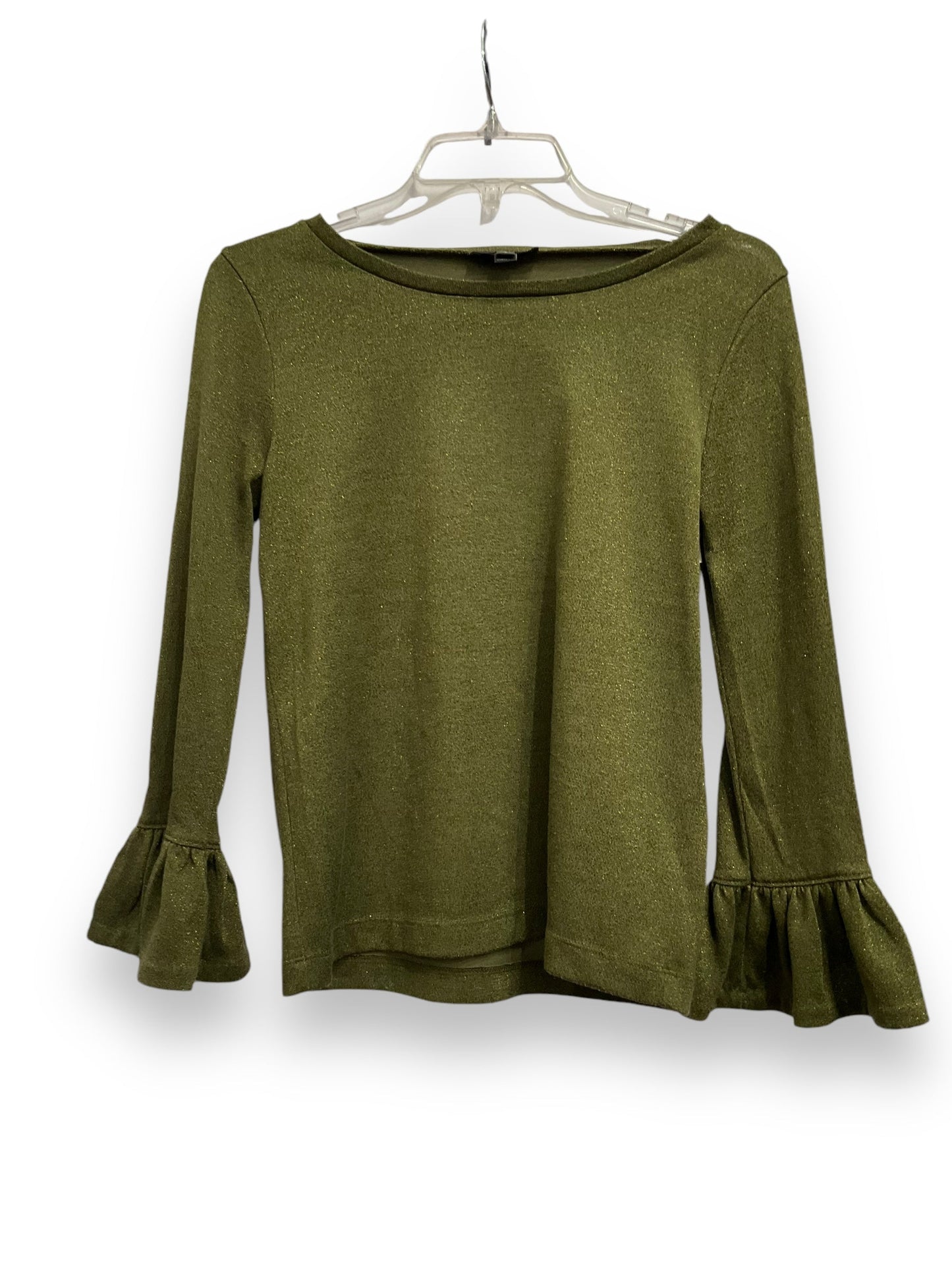 Top Long Sleeve By J. Crew In Green, Size: S