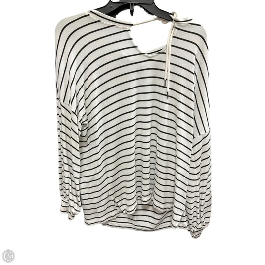 Top Long Sleeve By Cabi In Striped Pattern, Size: S