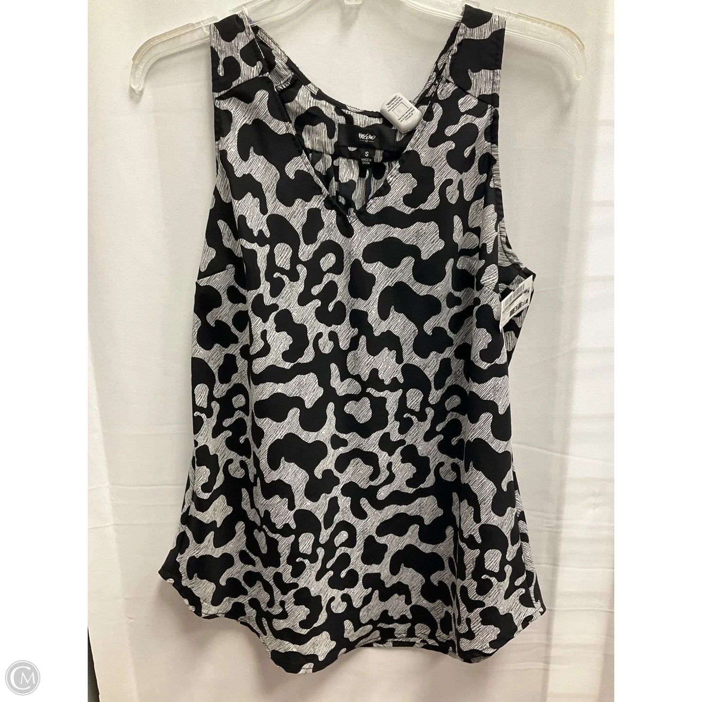 Top Sleeveless By Mossimo In Animal Print, Size: S