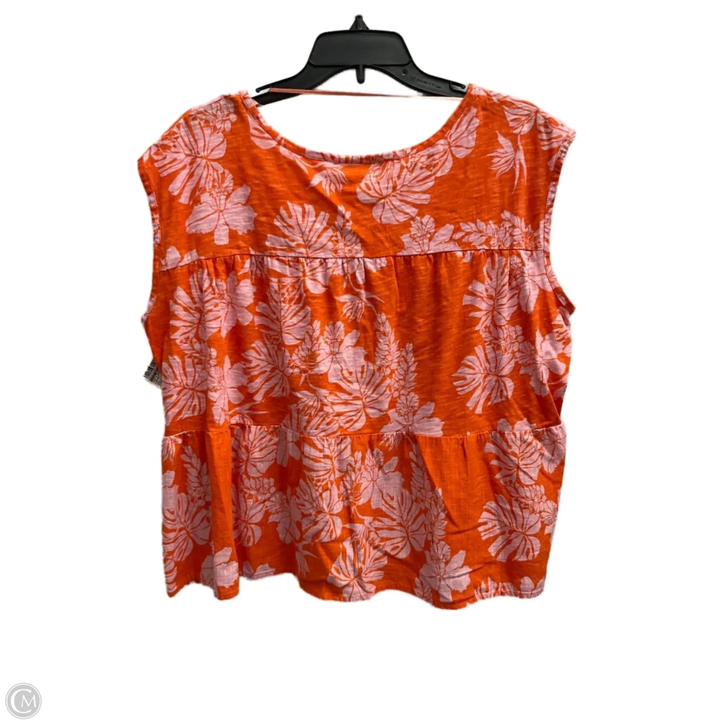 Top Sleeveless By Style And Company In Orange, Size: 2x