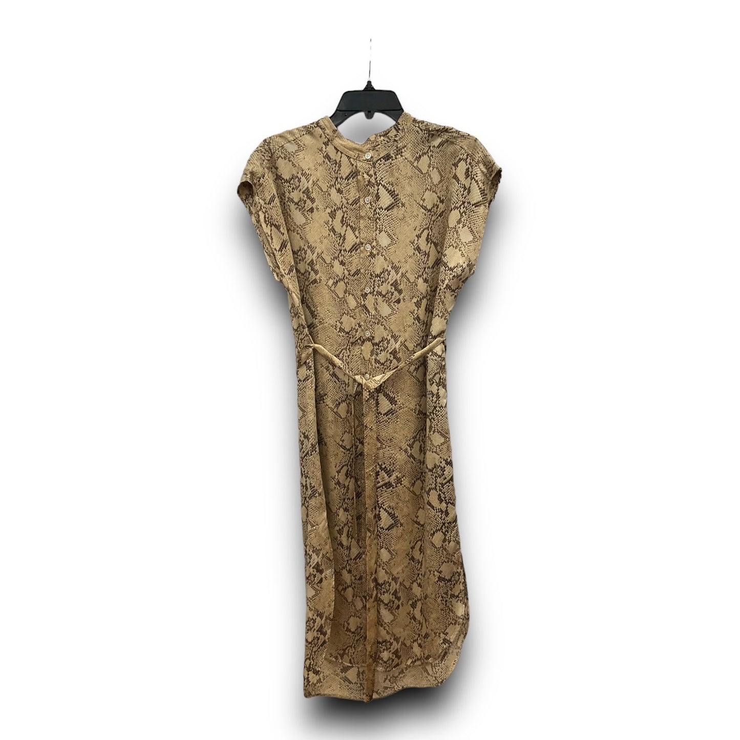 Snakeskin Print Dress Casual Midi Banana Republic, Size Xs