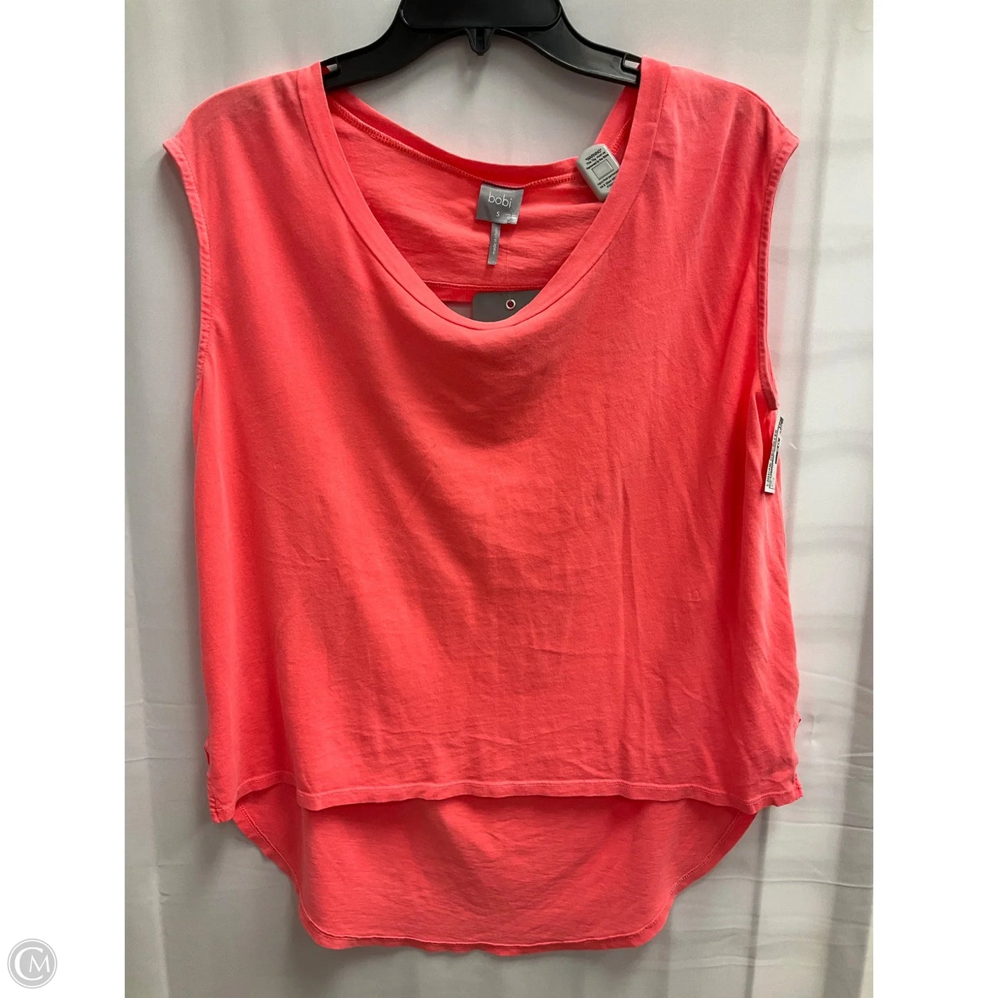Top Sleeveless Basic By Bobi In Coral, Size: S
