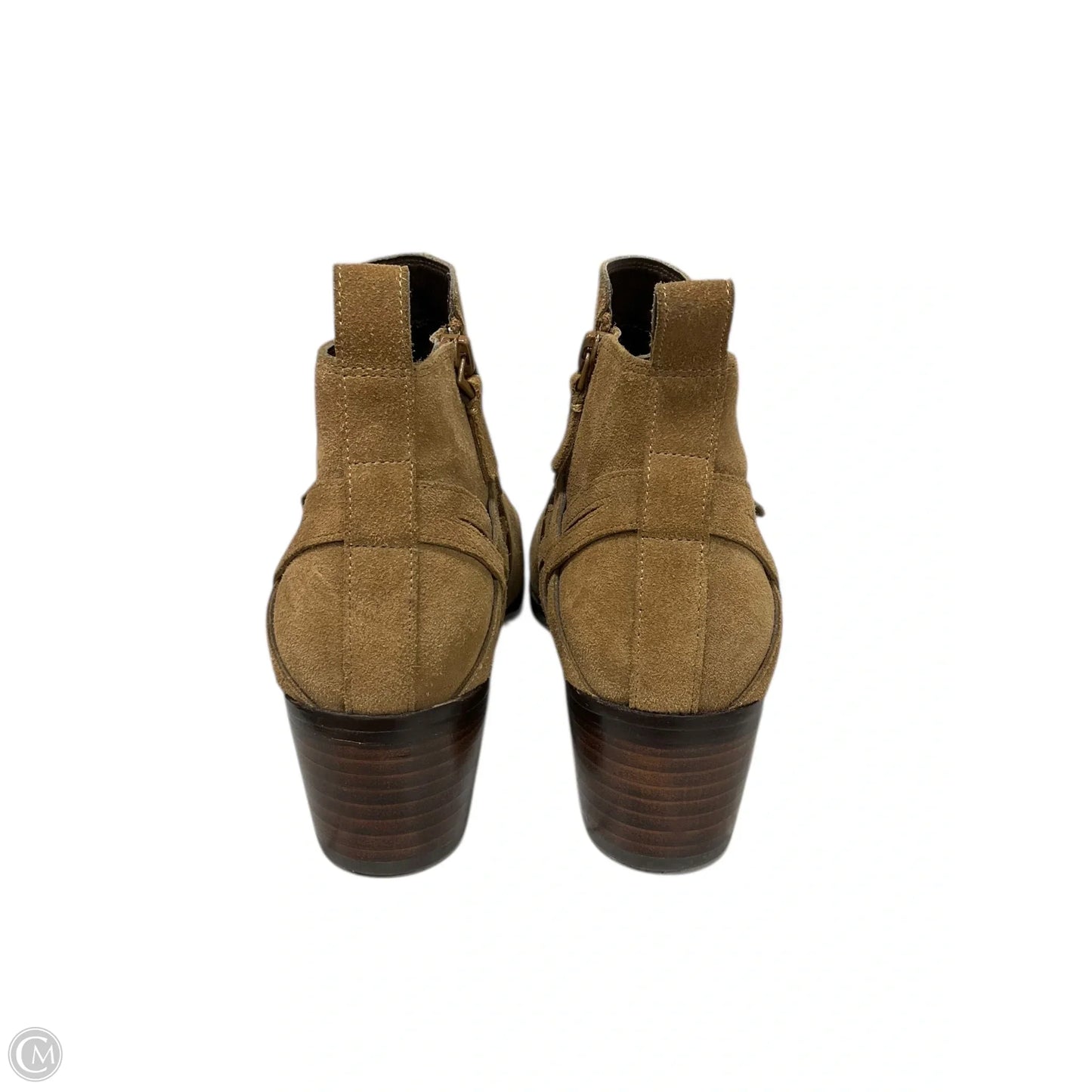 Boots Ankle Heels By Cole-haan In Brown, Size: 8.5