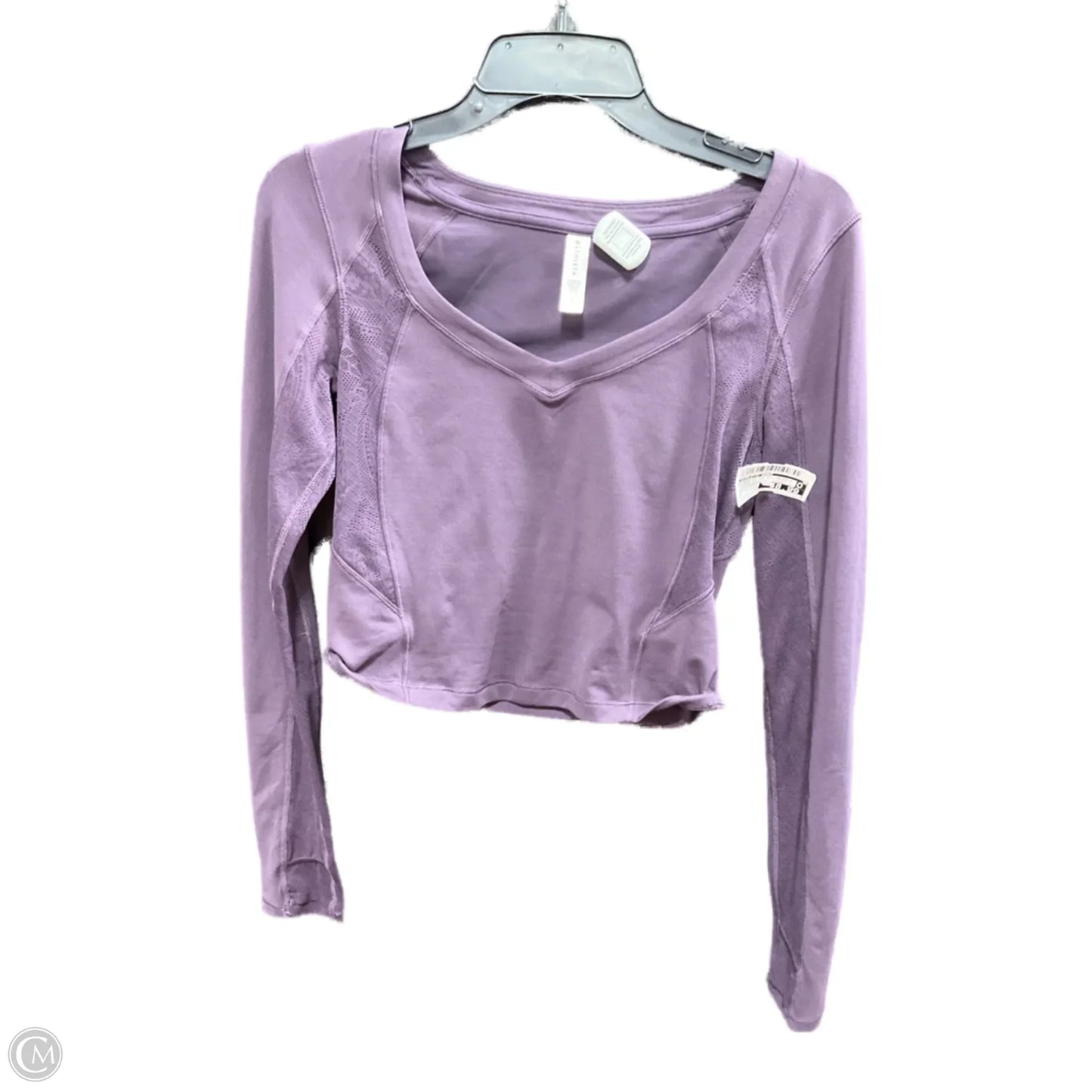 Athletic Top Long Sleeve Crewneck By Athletic Works In Purple, Size: S