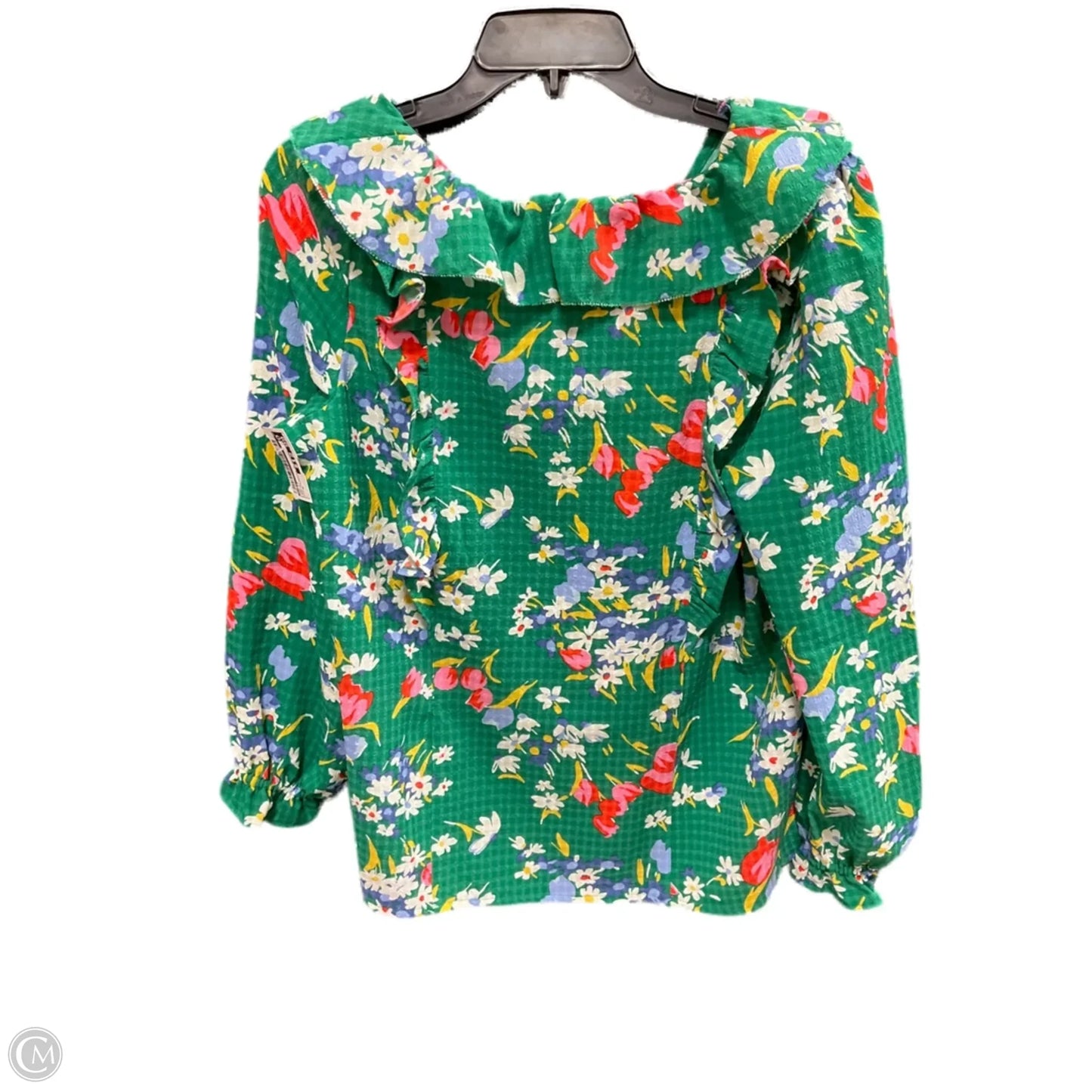 Top Long Sleeve By Loft In Green, Size: M