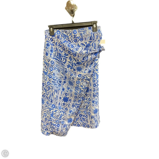 Skirt Midi By Ann Taylor In Blue, Size: S