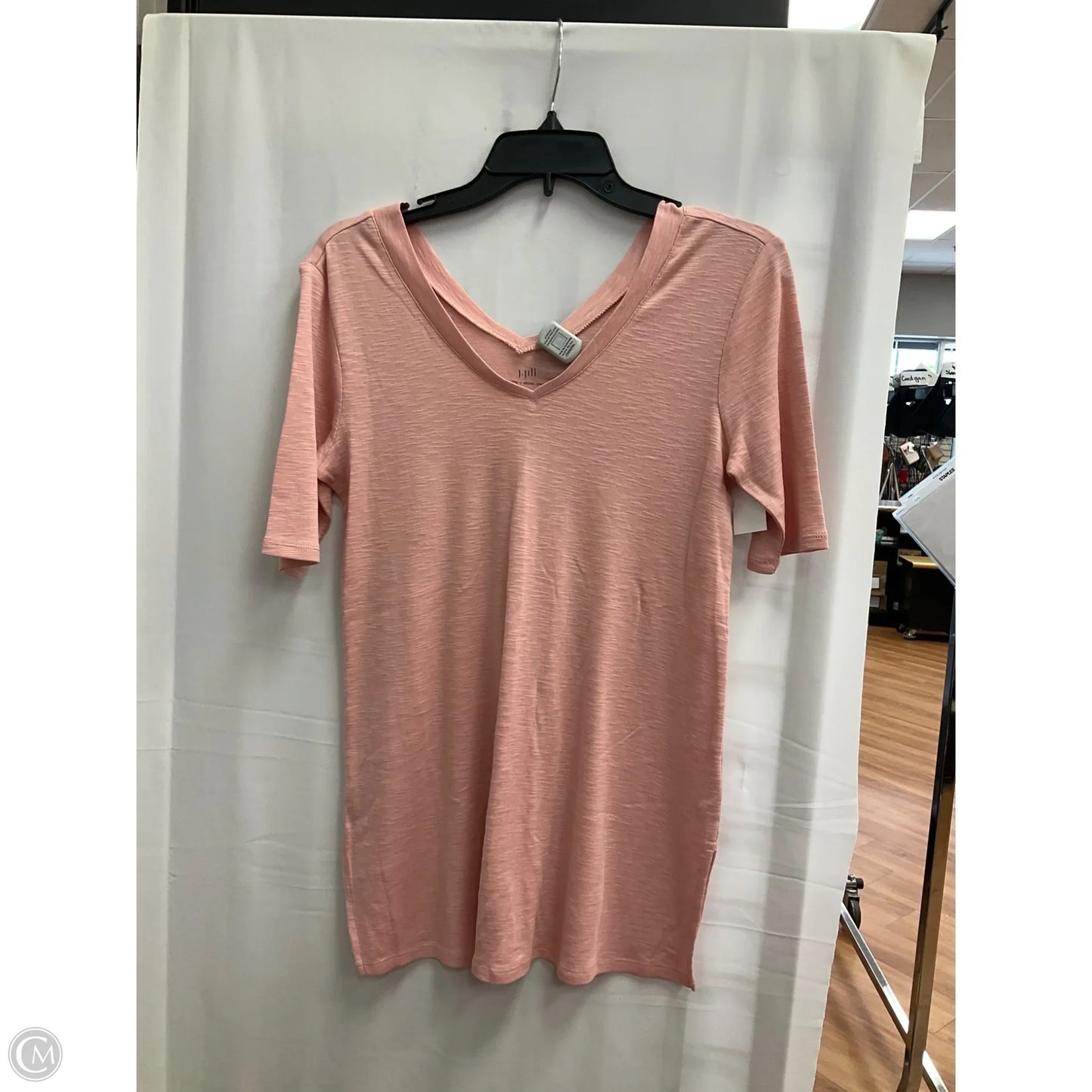 Top Short Sleeve Basic By J. Jill In Pink, Size: Xs