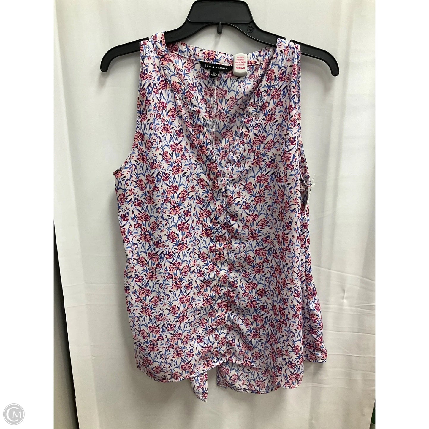 Blouse Sleeveless By Zac And Rachel In Multi-colored, Size: Xl