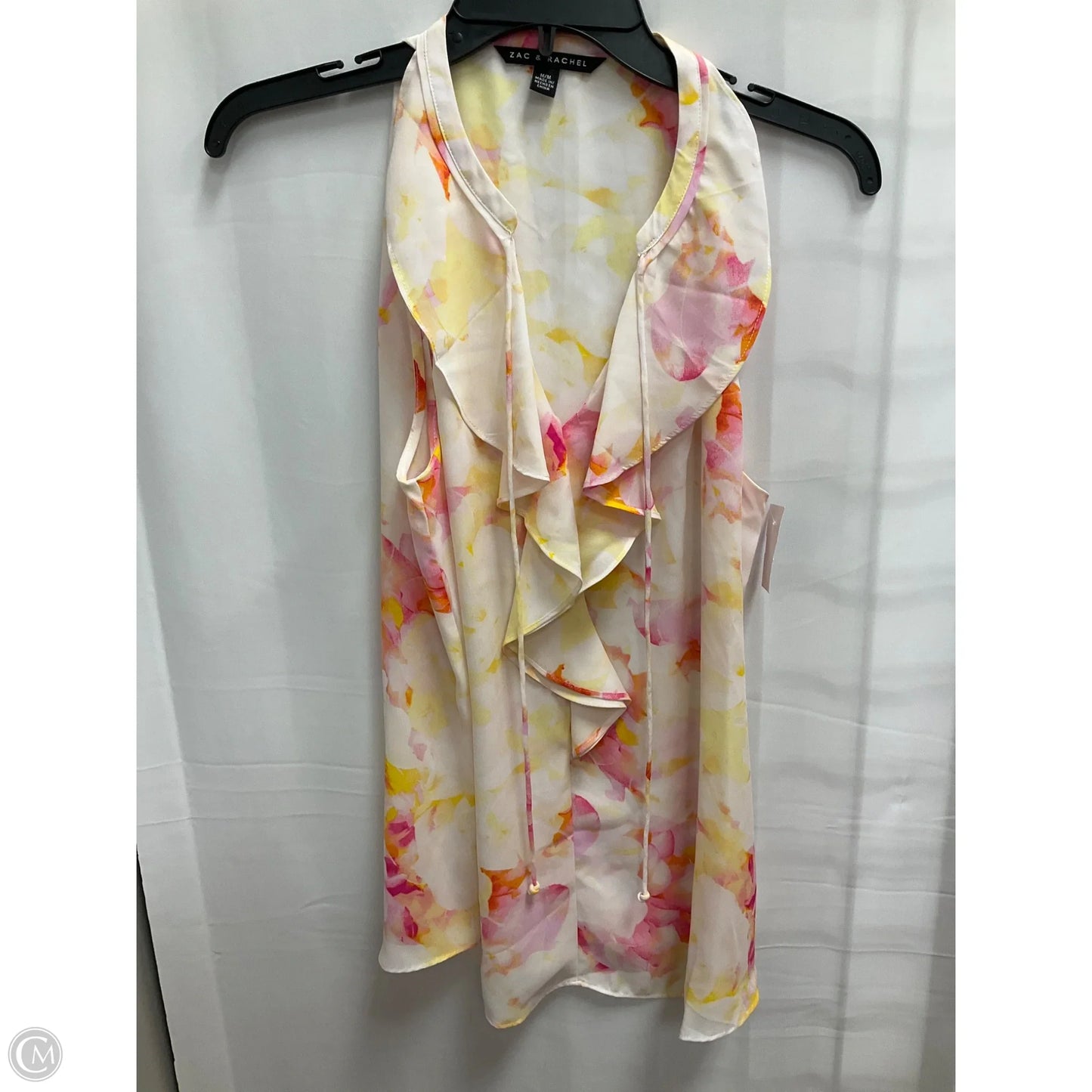 Top Sleeveless By Zac And Rachel In Multi-colored, Size: M