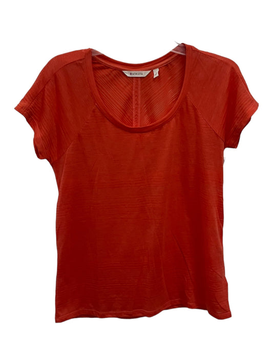 Coral Athletic Top Short Sleeve Athleta, Size S