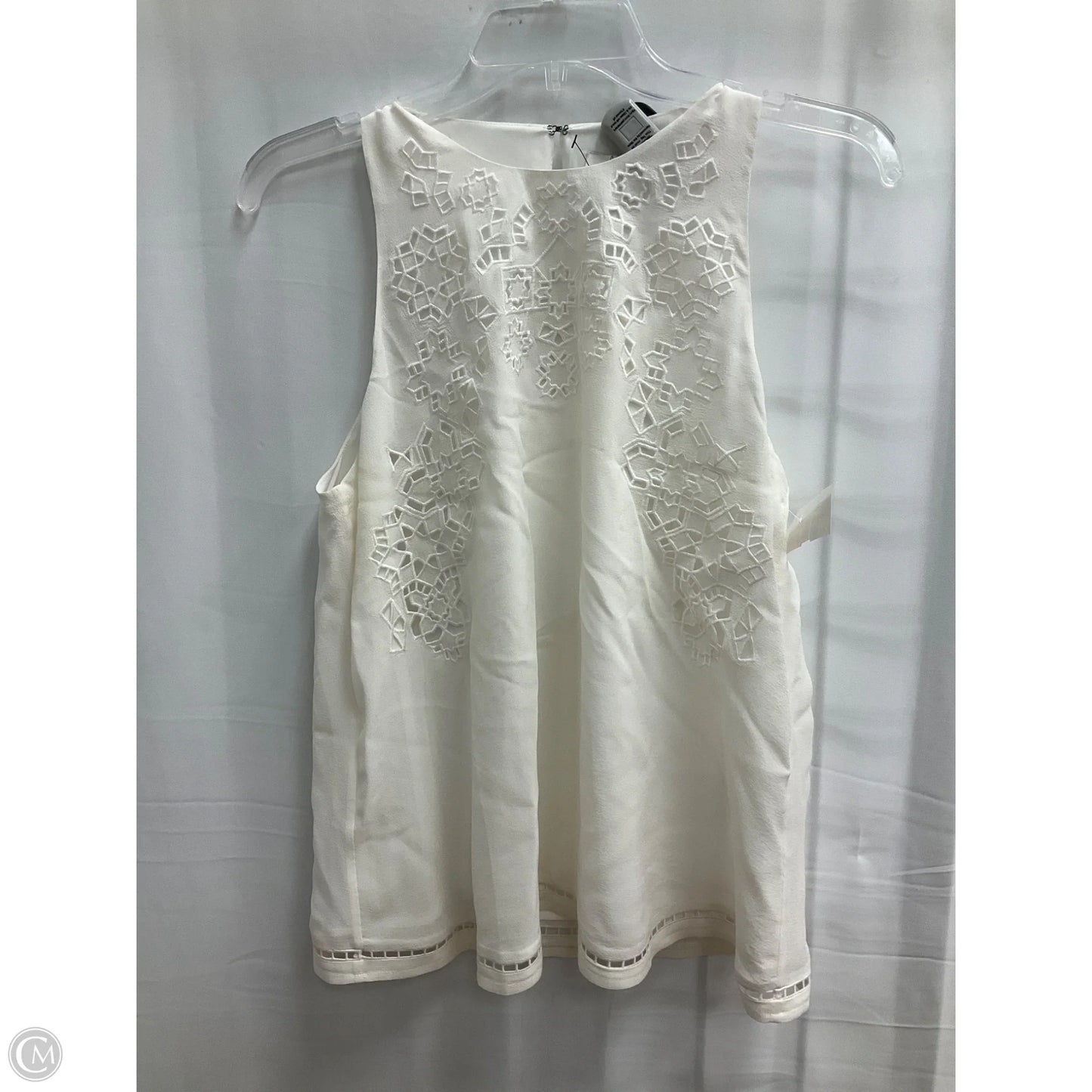 Blouse Sleeveless By Joie In White, Size: M